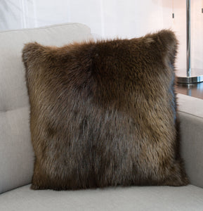 Pillow, Beaver Fur